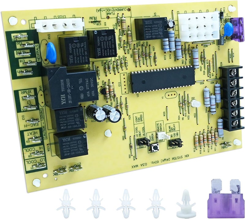 FONGLP S1-33103010000 Furnace Control Circuit Board, Compatible with White Rodgers 50A56-956 50A56-242 50A56-243, York, Luxaire, Coleman Integrated Control Furnaces, 120V Ignitor with LED Diagnostics - Image 1